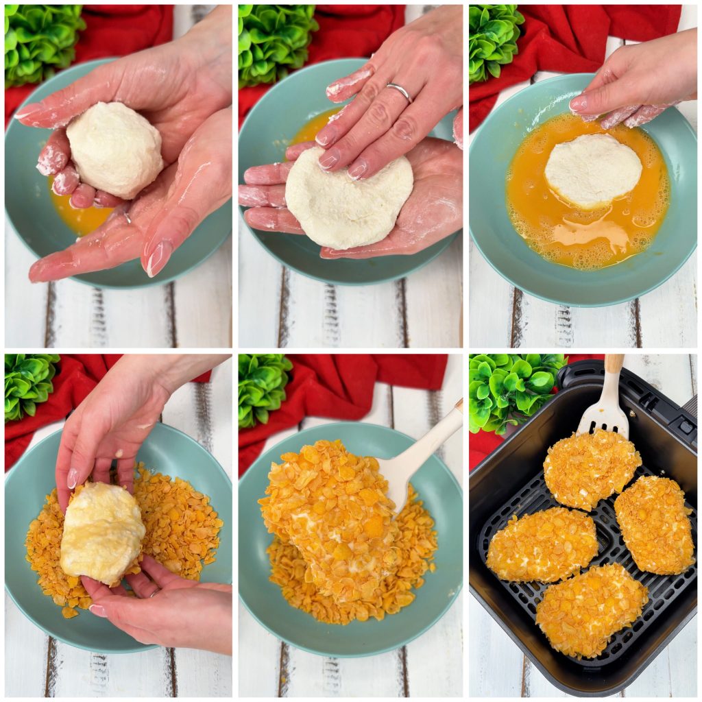 Bifes de ricota - na fritadeira elétrica