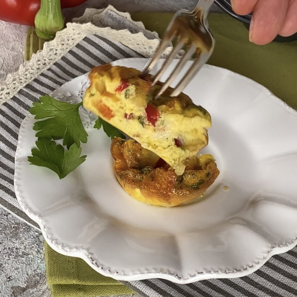 frittata com pimentões
