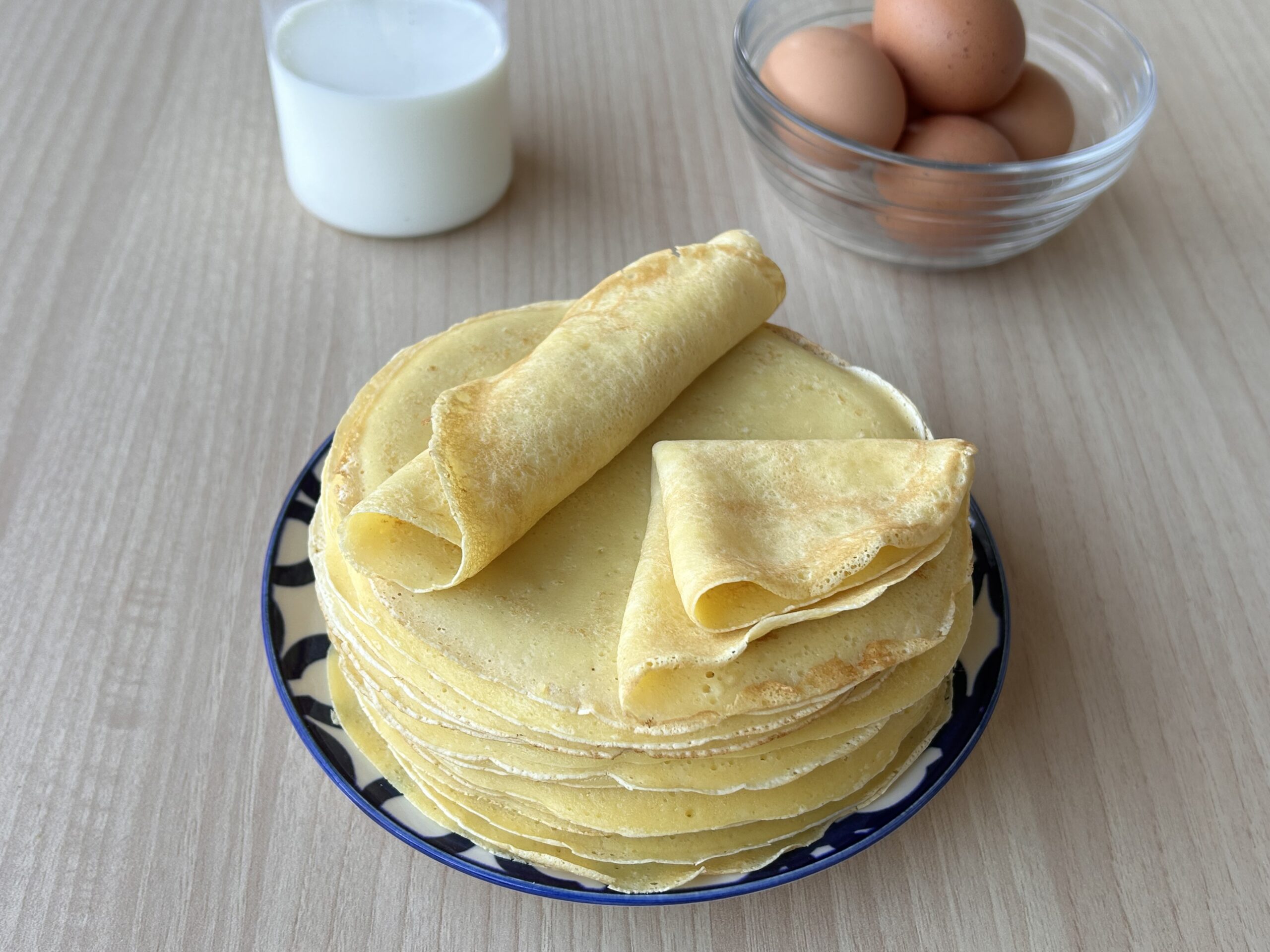 Crepes simples e rápidas de preparar.
