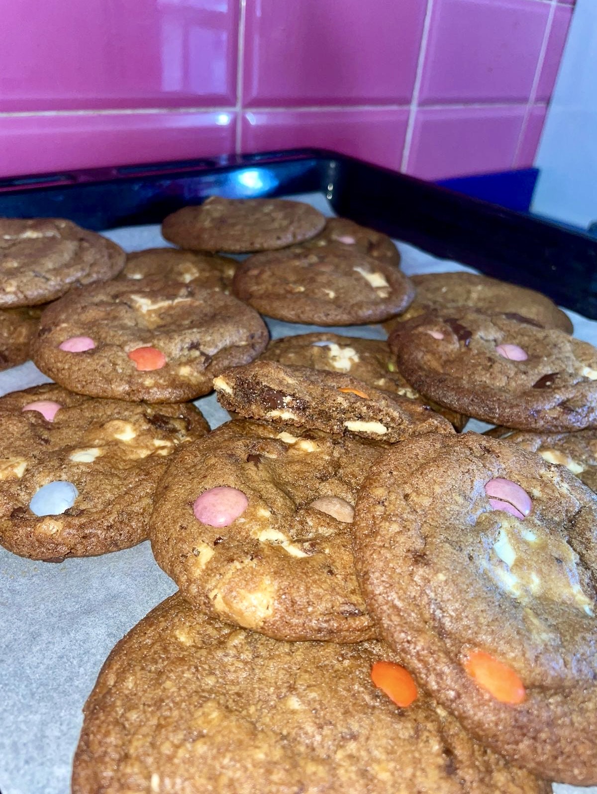 Biscoitos com smarties