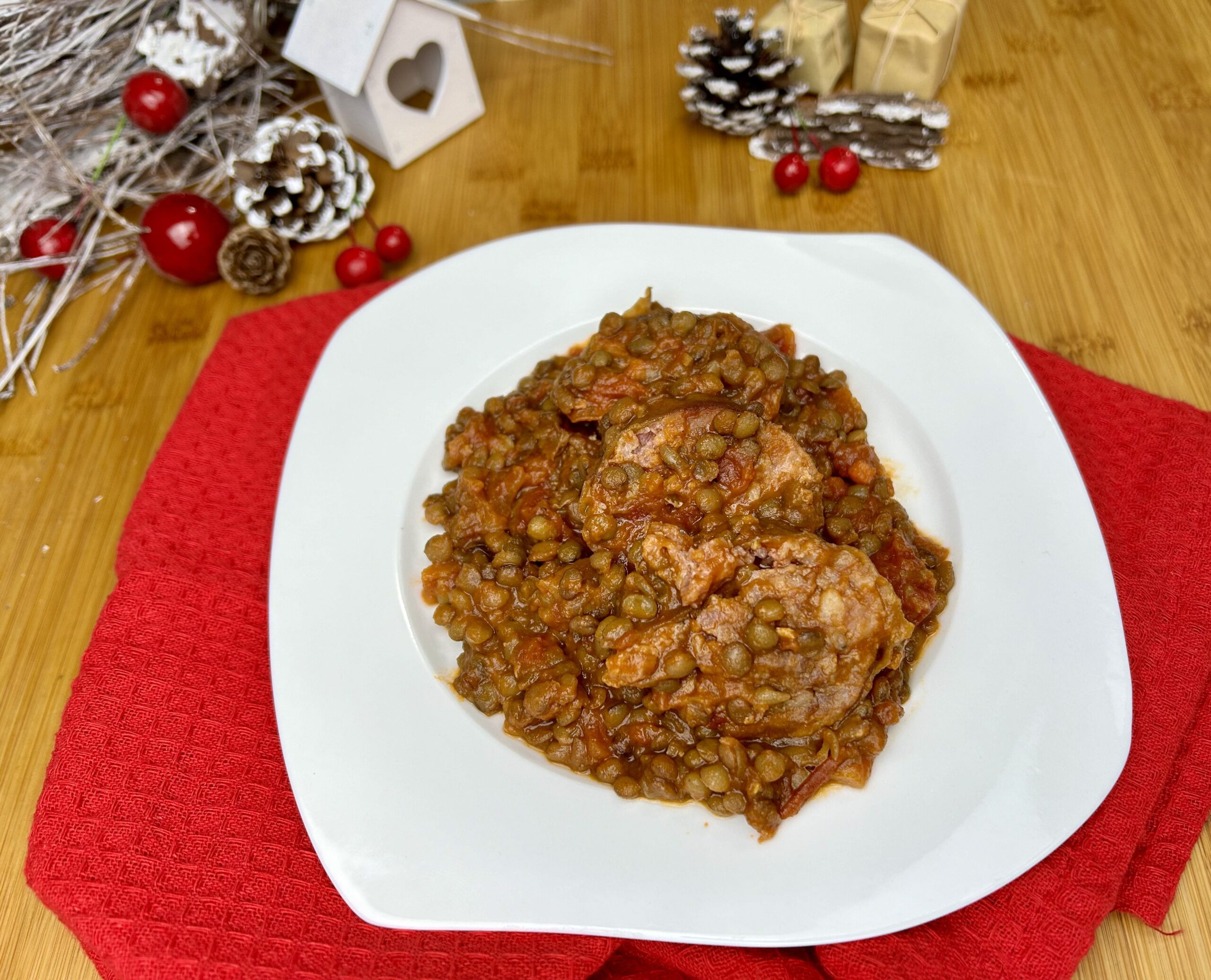 Cotechino e lentilhas