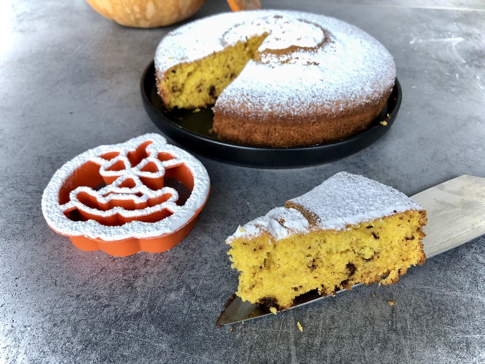Bolo de abóbora para Halloween 🎃