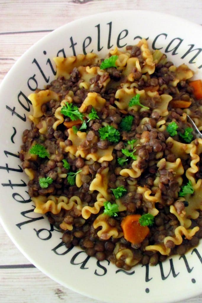 Macarrão e lentilha light, Mangia senza Pancia