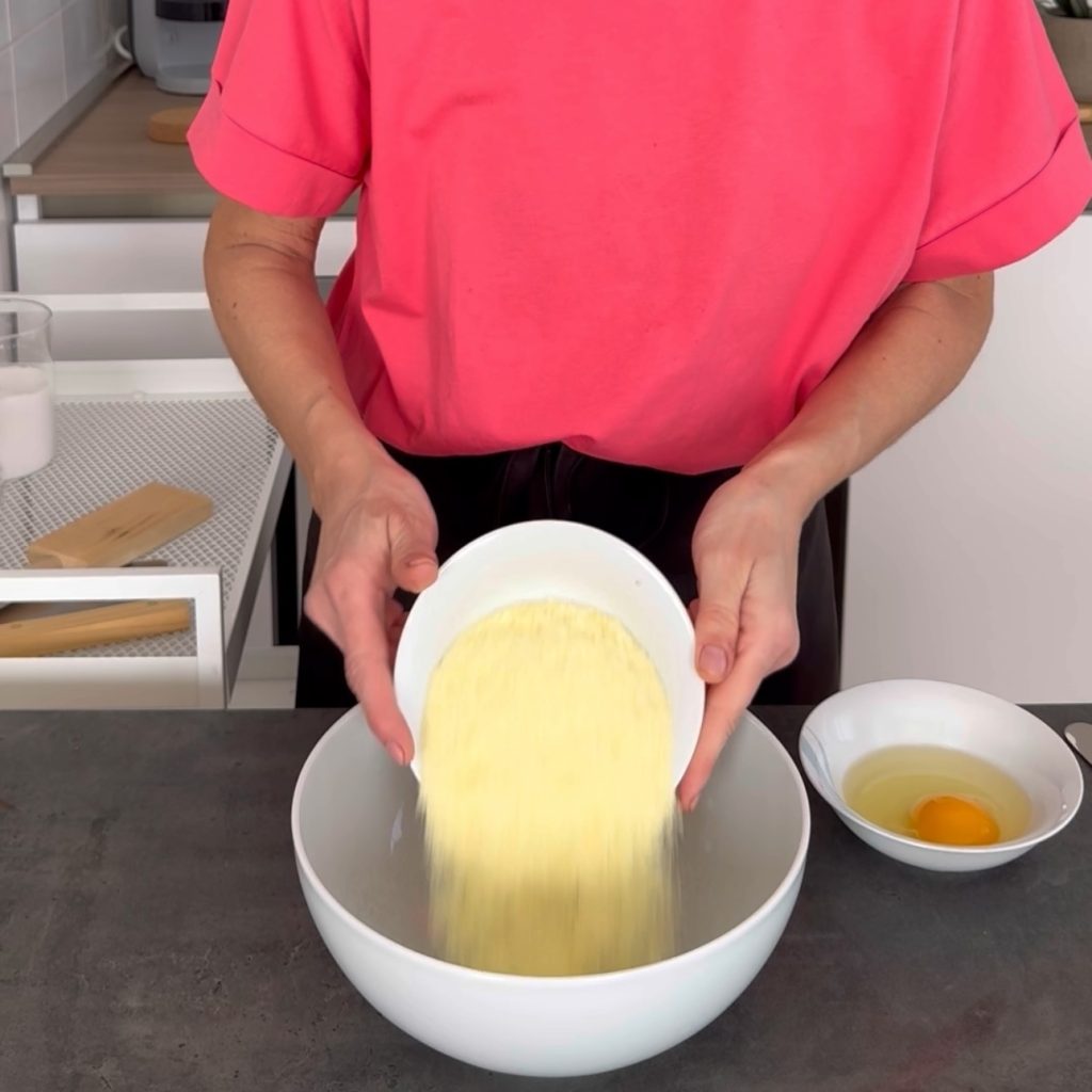 nhoque com flocos de batata