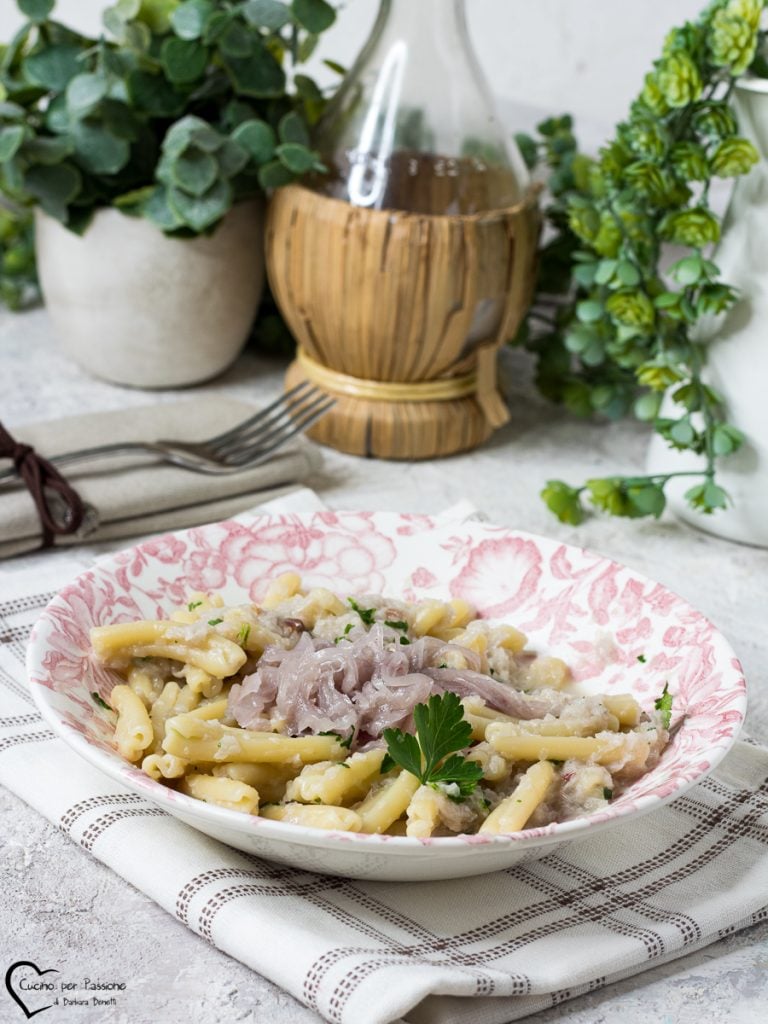 Pasta com cebola de Tropea