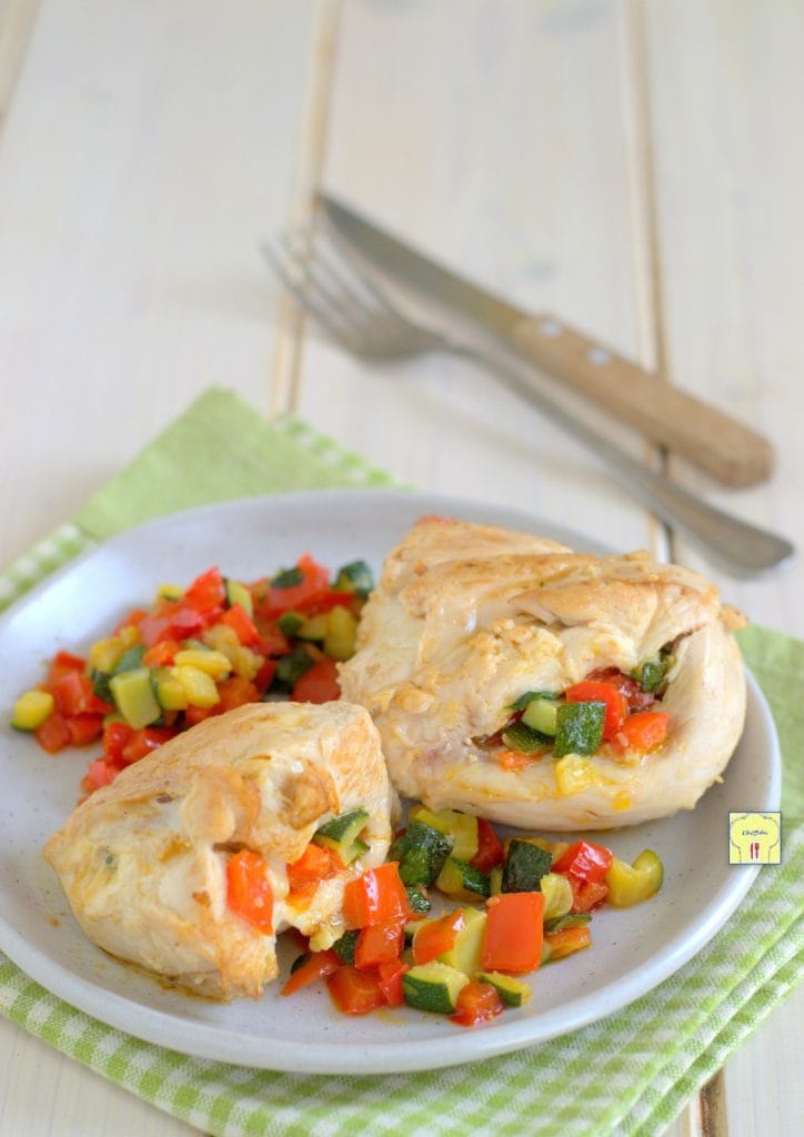 peito de frango recheado com legumes gp