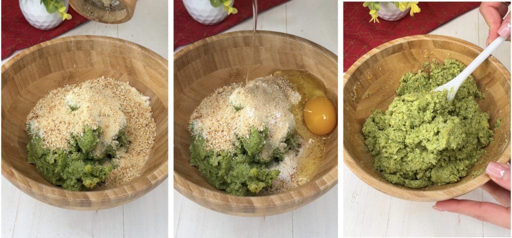 Bolinhos de brócolis na fritadeira a ar