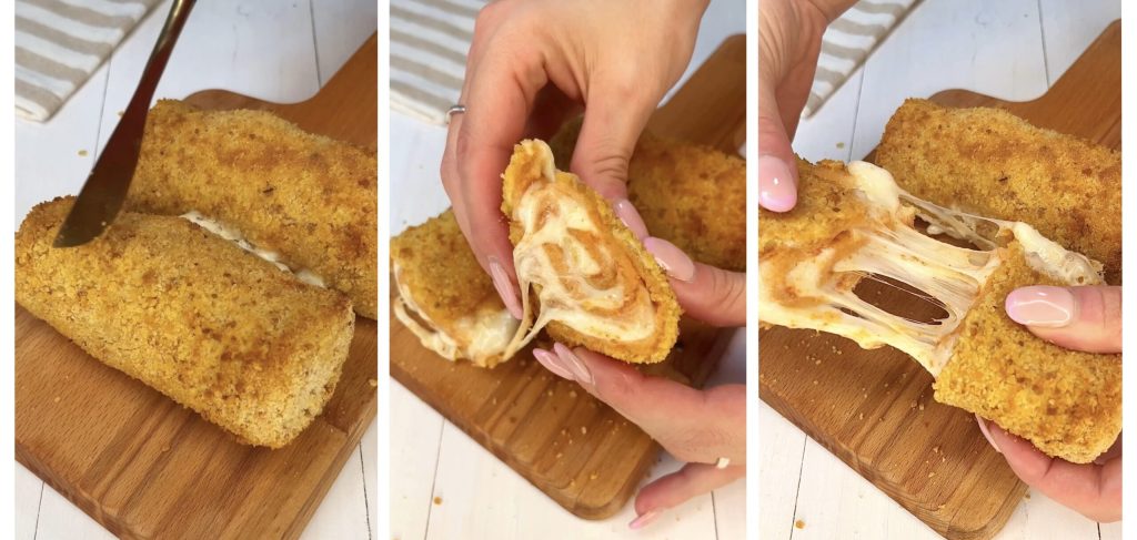 Pizza rolls na fritadeira sem óleo