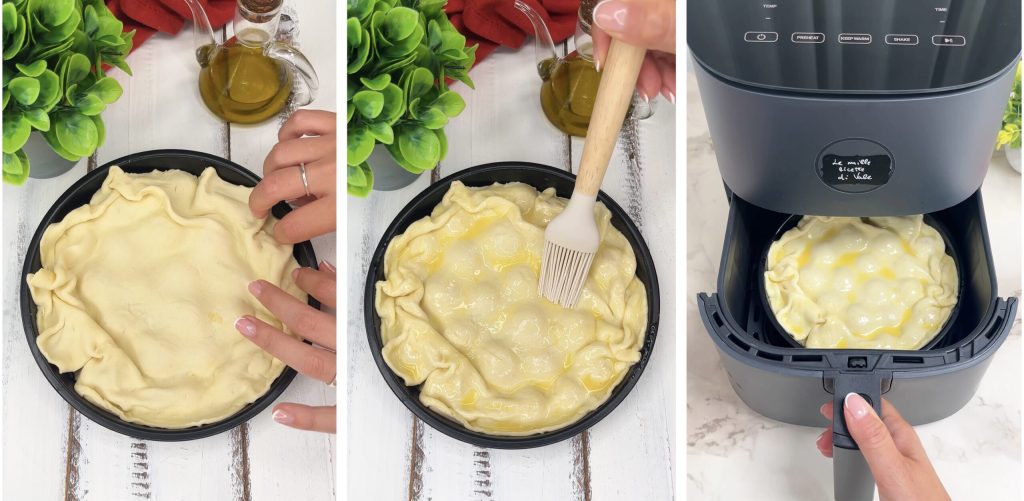 Tarte tatin de tomatinhos na fritadeira elétrica