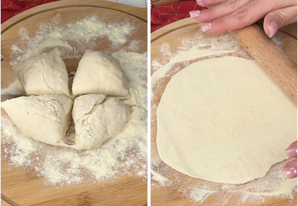 Pães Recheados com Batata e Queijo
