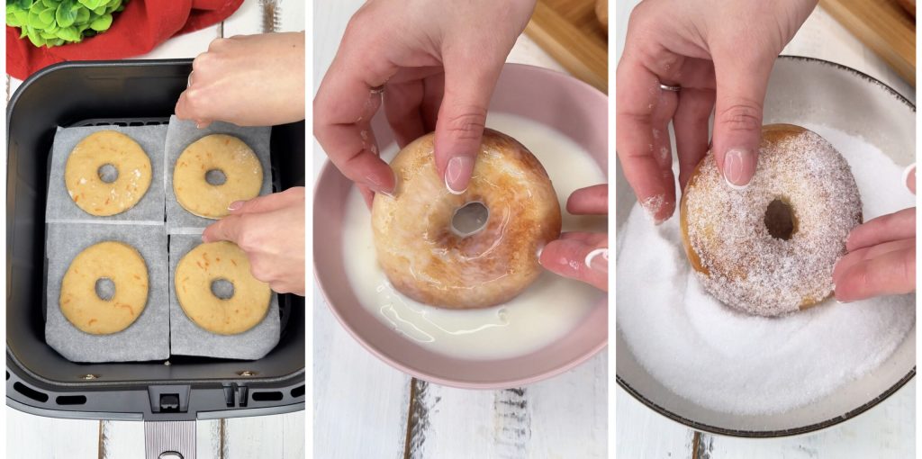 Rosquinhas não fritas - na fritadeira a ar