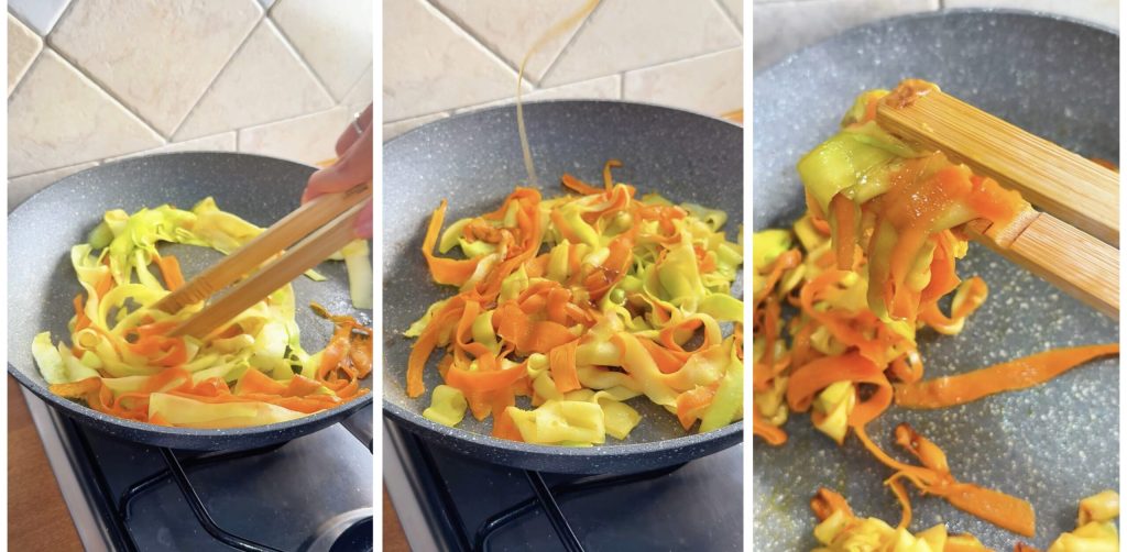 Rolinhos de legumes com folhas de arroz