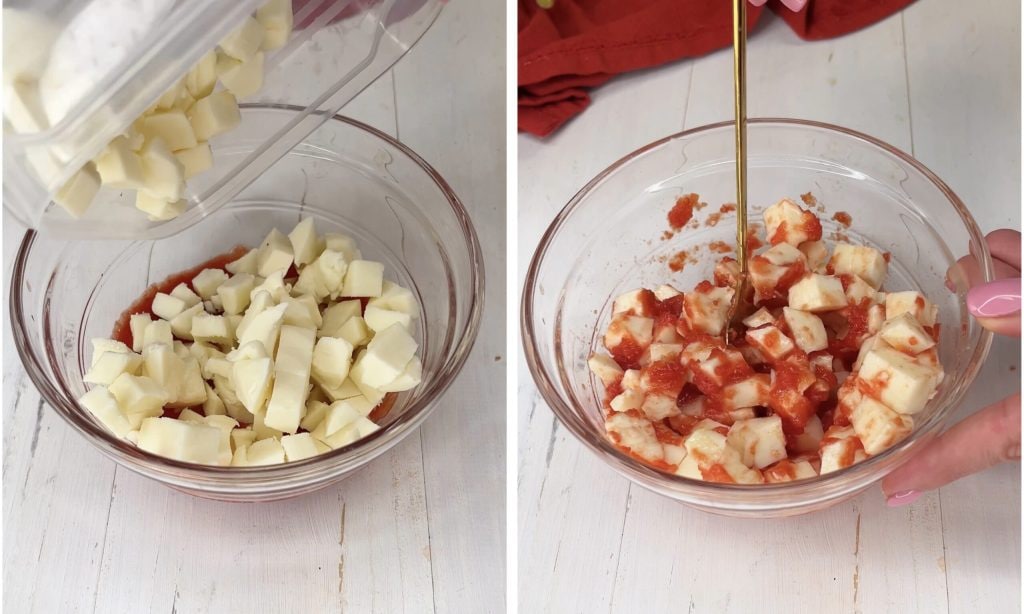 Canudinhos à pizzaiola na fritadeira de ar