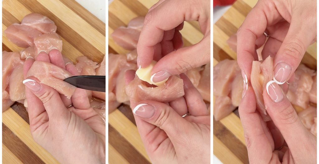 Nuggets Recheados Derretidos em Fritadeira a Ar