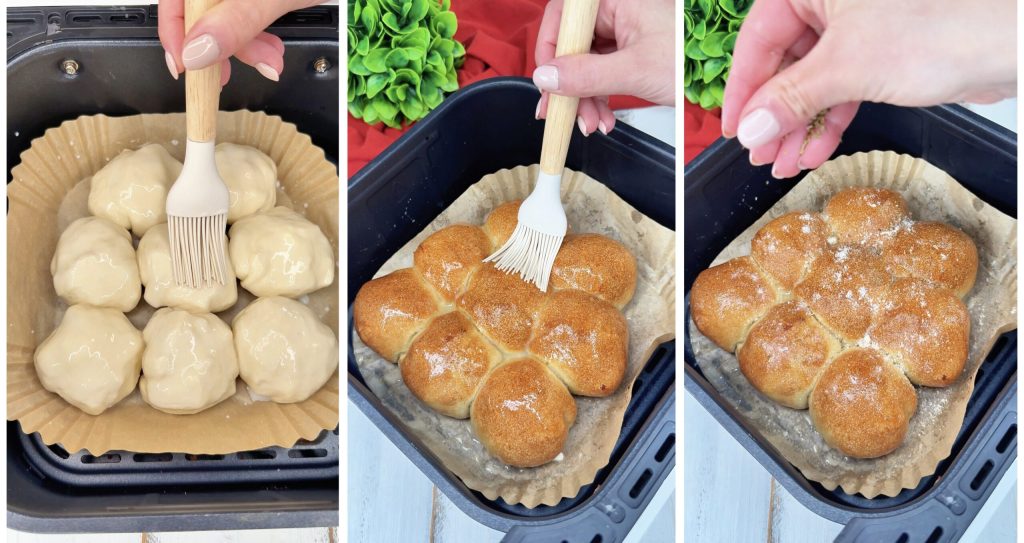 Pãezinhos recheados sem massa com presunto e provolone