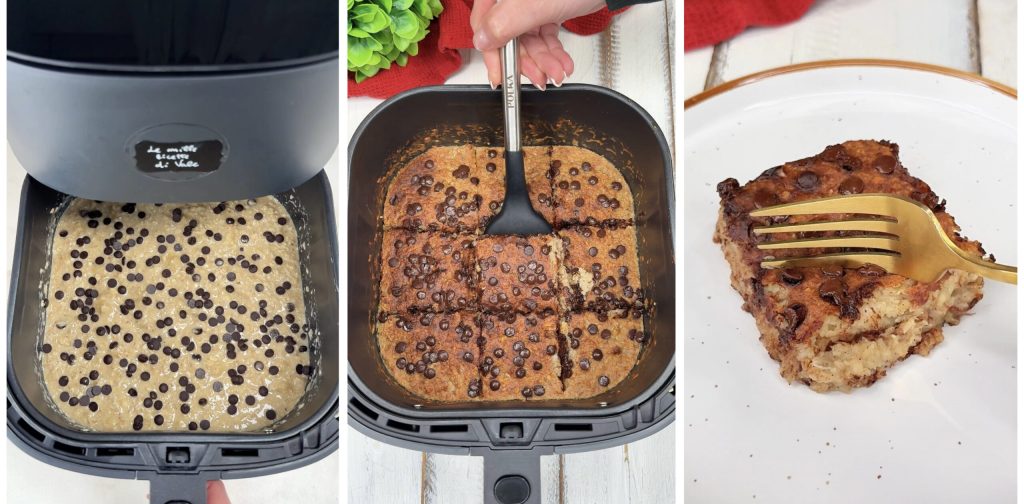 Aveia Assada com Banana na Fritadeira a Ar