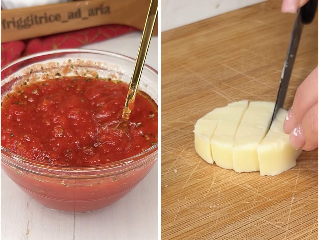 Calzones na fritadeira elétrica