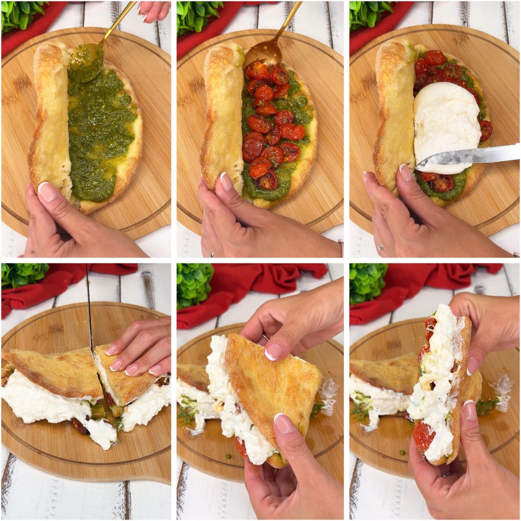 Pizza beijada na fritadeira a ar