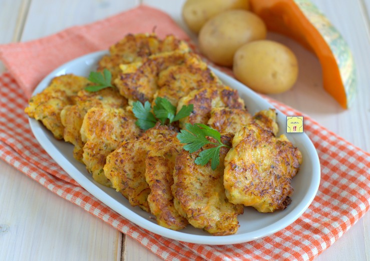 Rosti de abóbora e batatas