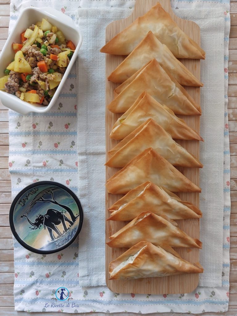 samosa recheadas ao forno com carne