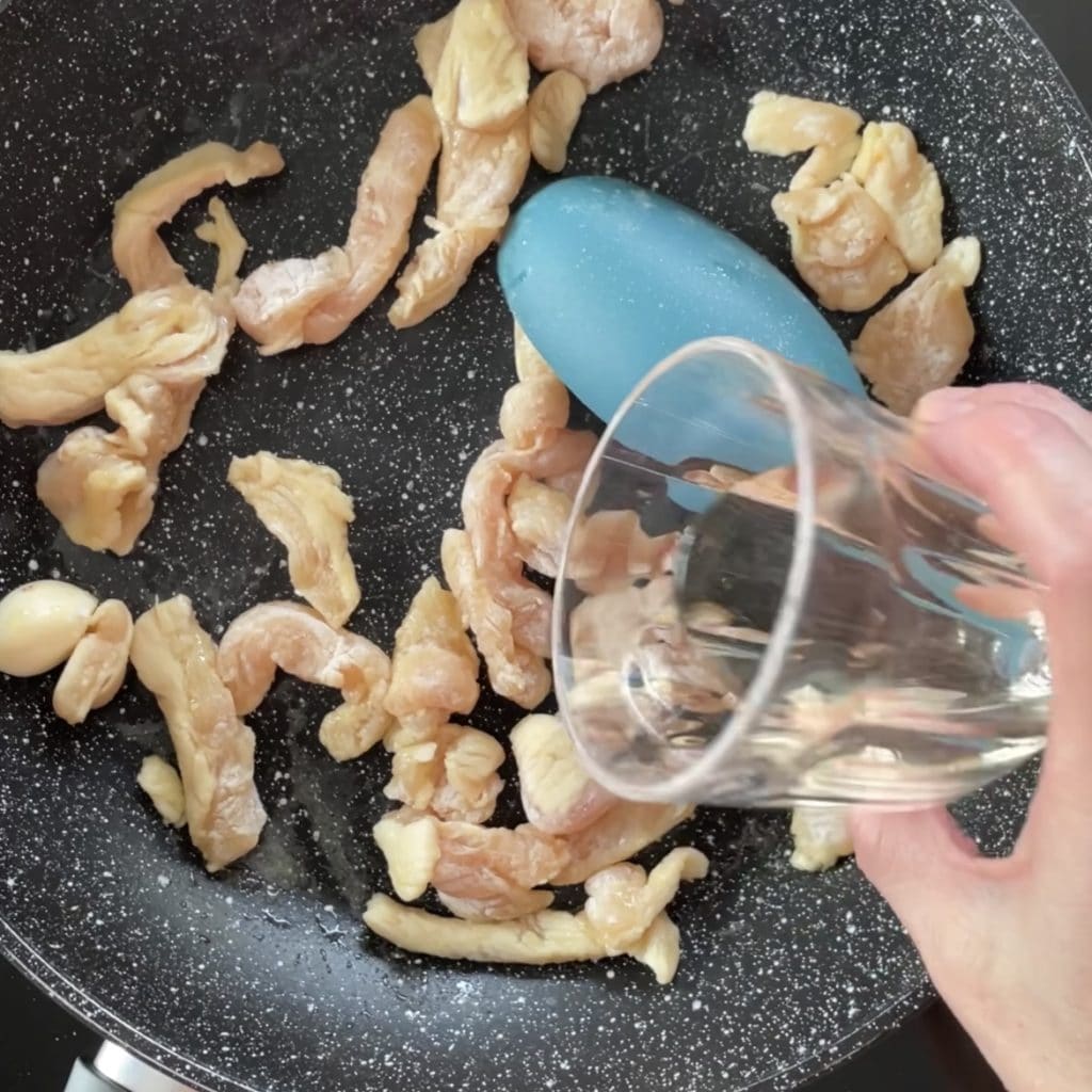 Straccetti di pollo al curry