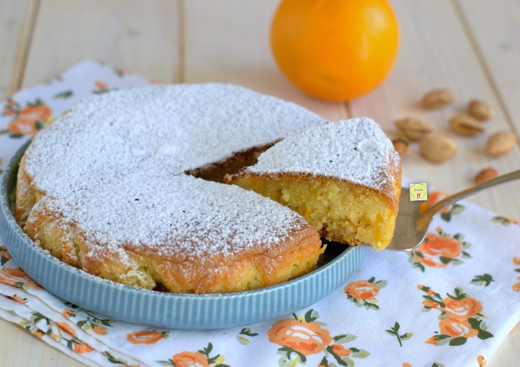 Torta caprese de laranja