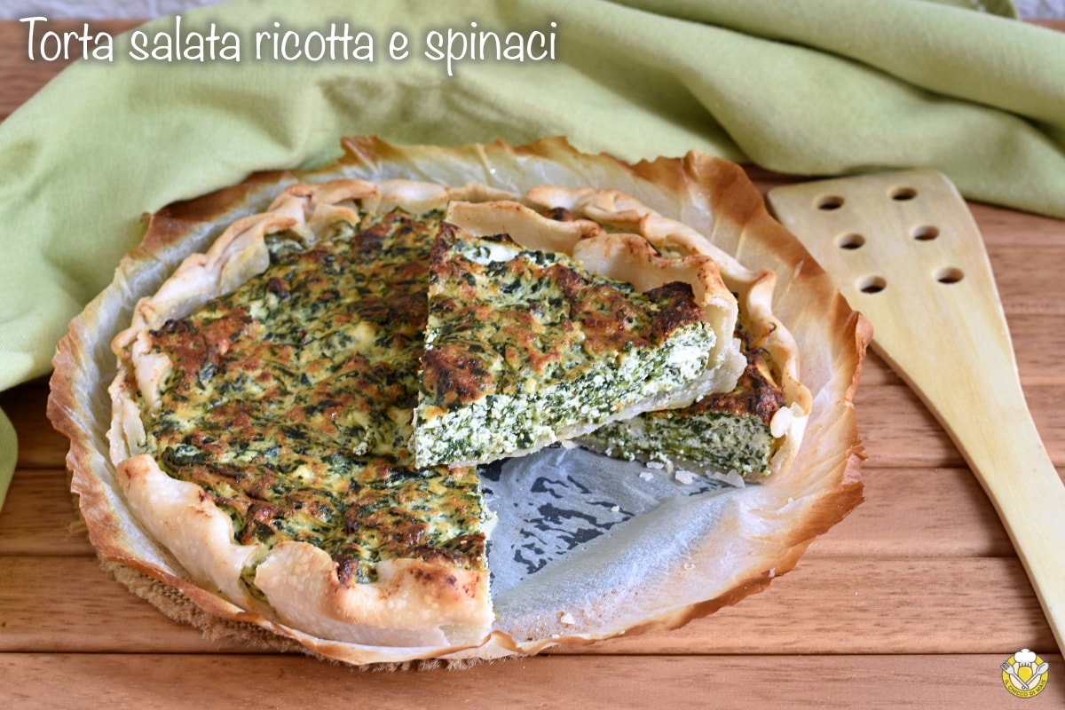 Torta salgada de ricota e espinafre