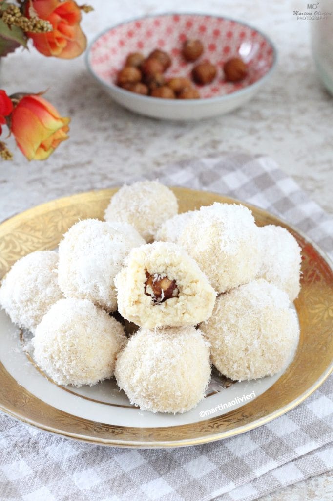 Trufas de wafer e coco