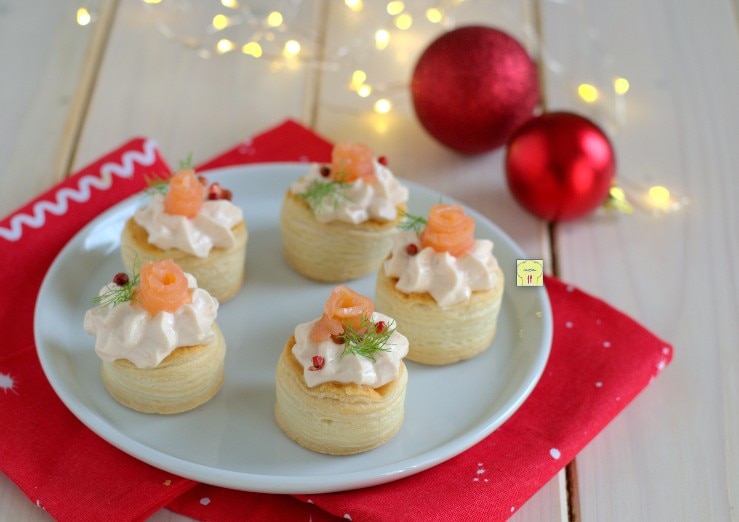 Vol au vent com salmão