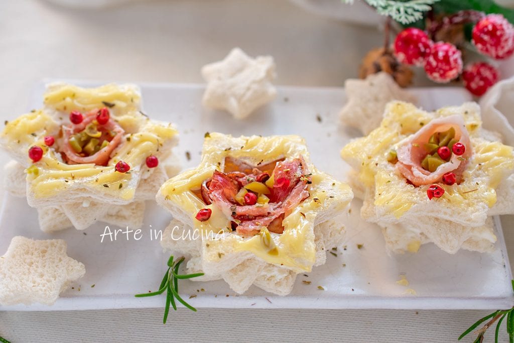 Vol au vent de pão torradas de Ano Novo