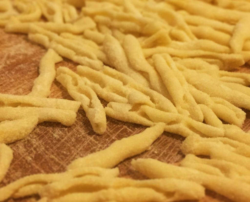 cavatelli feitos em casa
