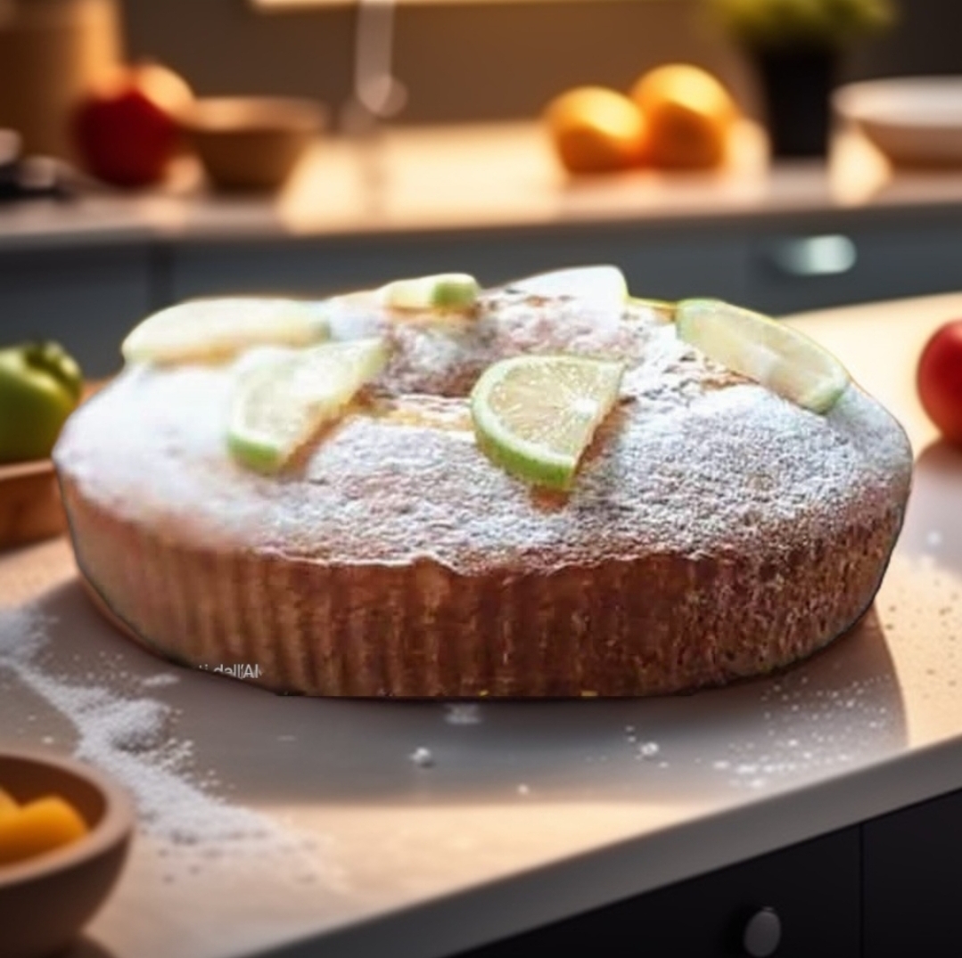 Bolo de Anel com Raspas de Limão e Iogurte