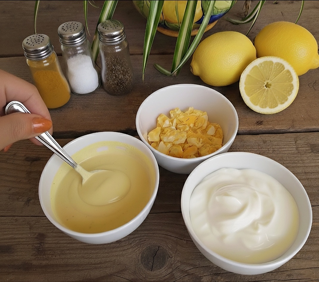 A maionese dietética de iogurte