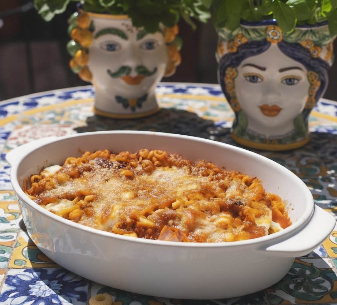 Os anelletti de forno à moda siciliana