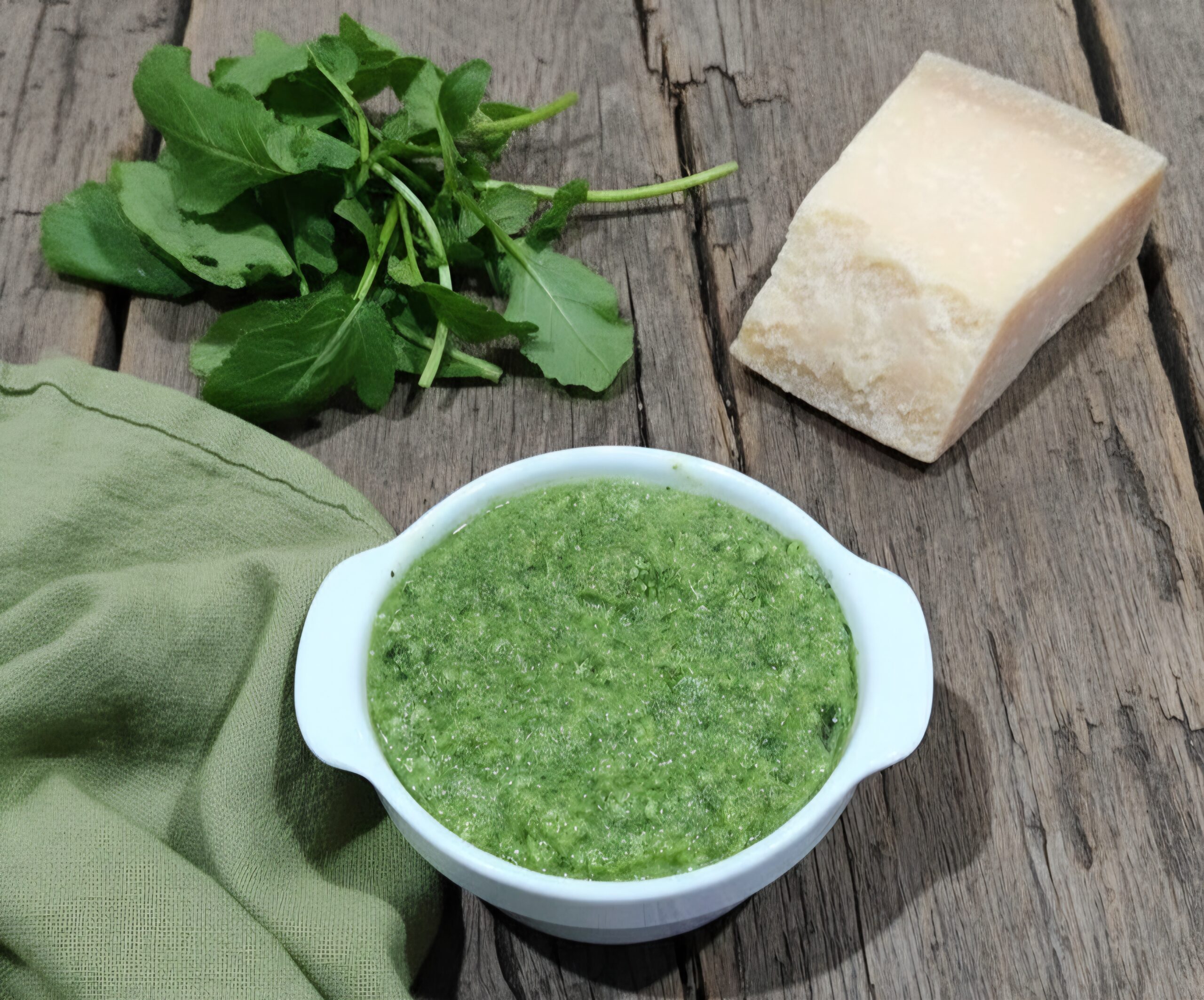 O pesto de folhas de nabo