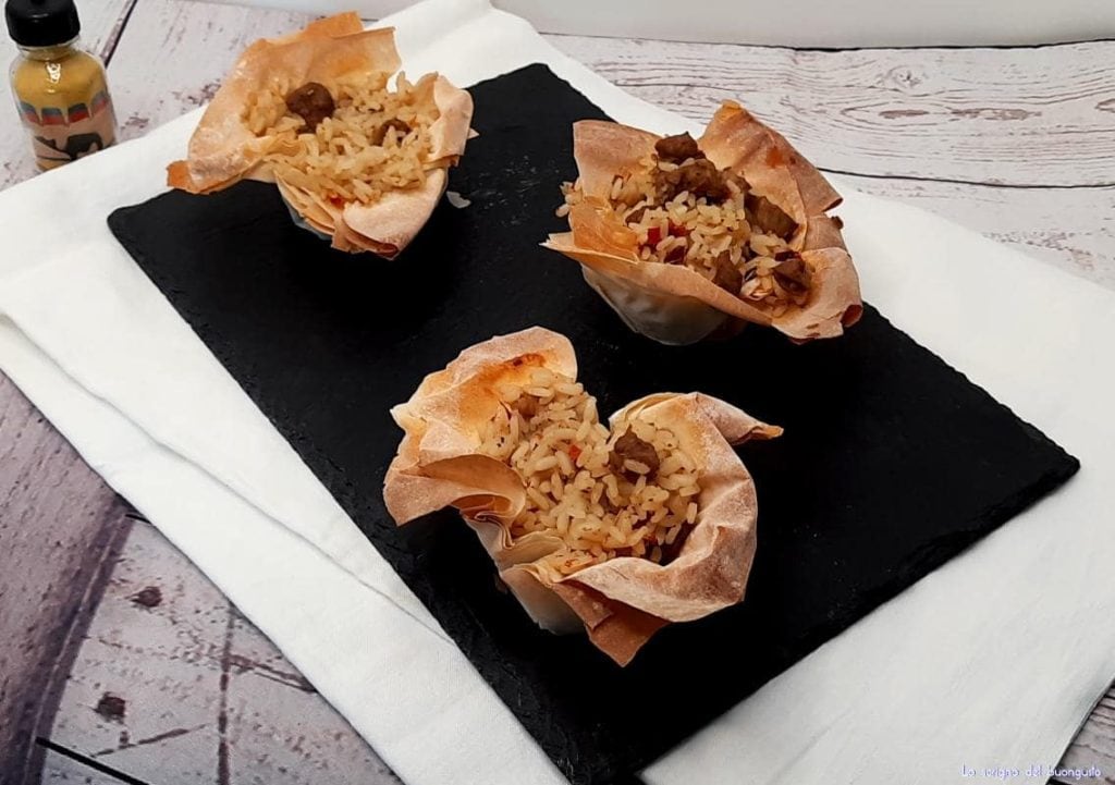 Cestinhas de cordeiro à oriental