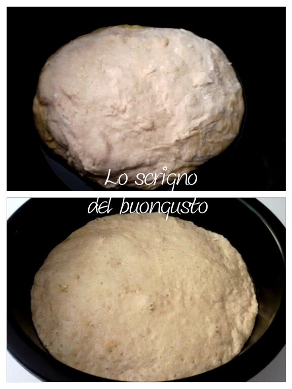 Pizza com farinha de espelta recheada