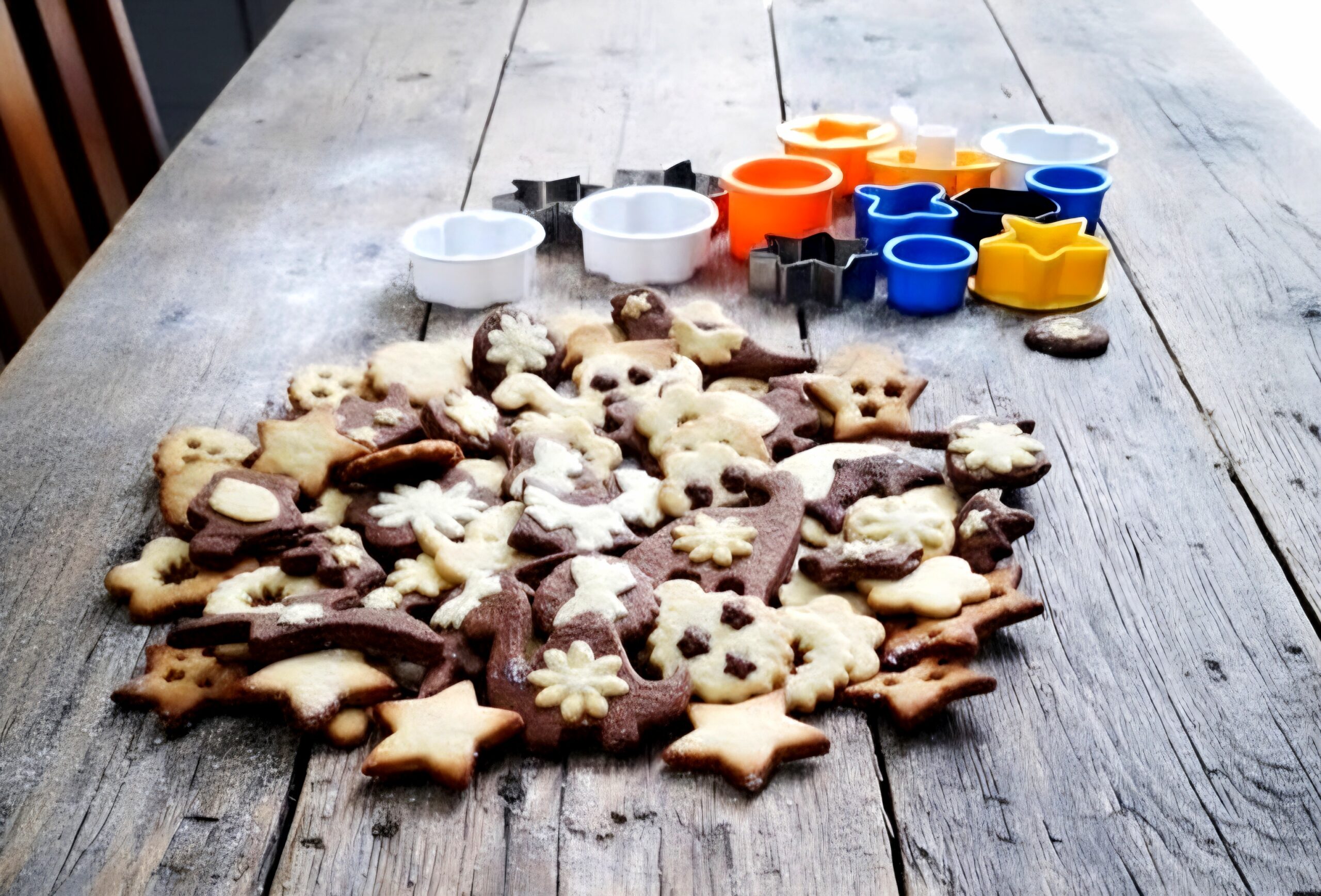 Os biscoitos caseiros de cereais multissabores