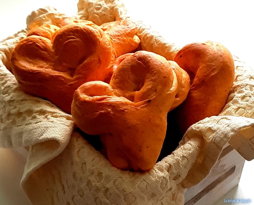 Pãezinhos coração de mãe