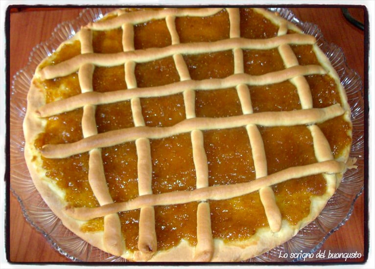 Torta com geleia de figo