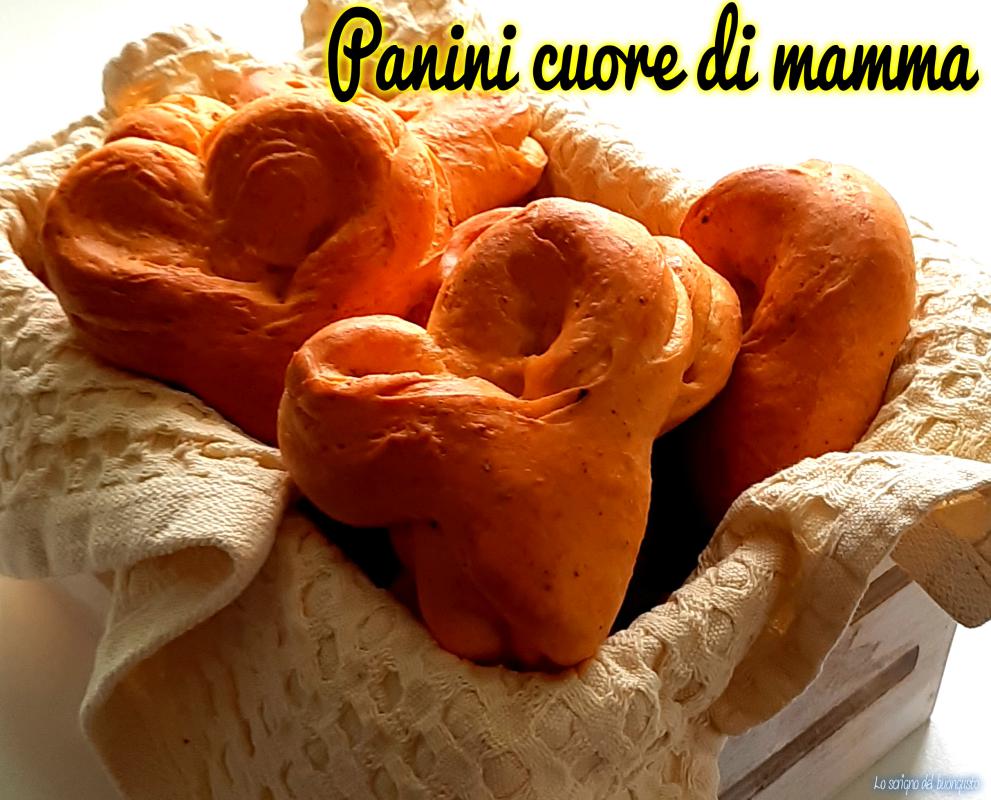 Pãezinhos coração de mãe