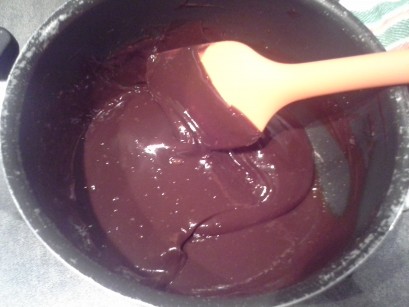 Ganache de chocolate amargo