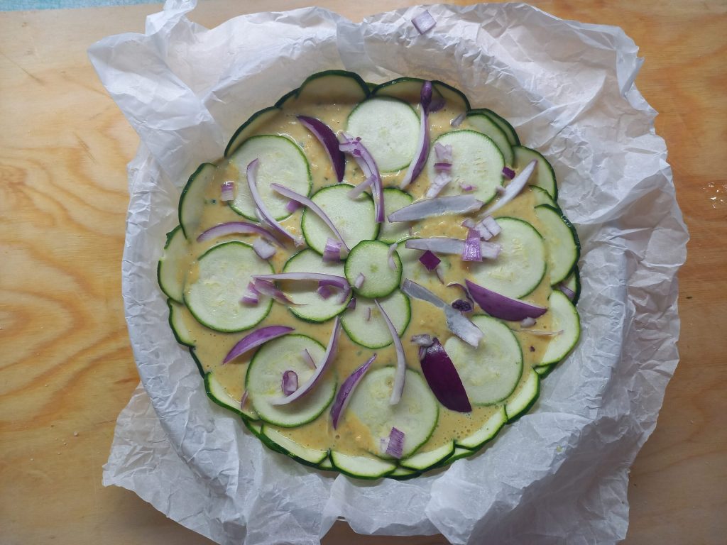 Torta de abobrinha e ricota assada