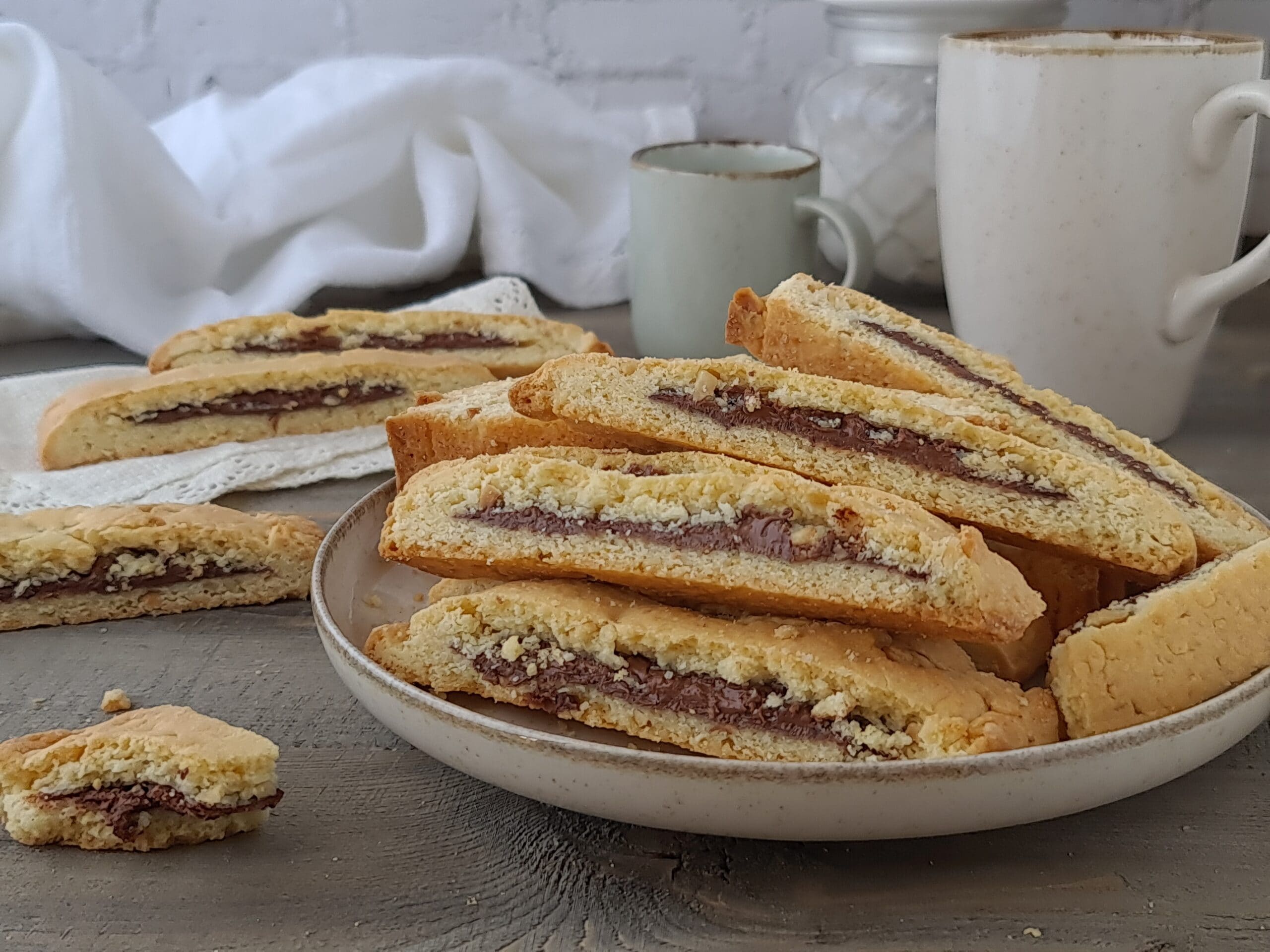 Biscoitos strudel de Nutella