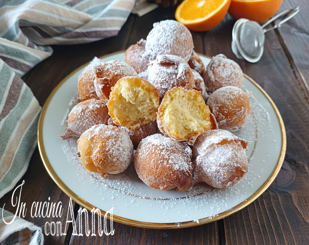 Castagnole super macias à colher