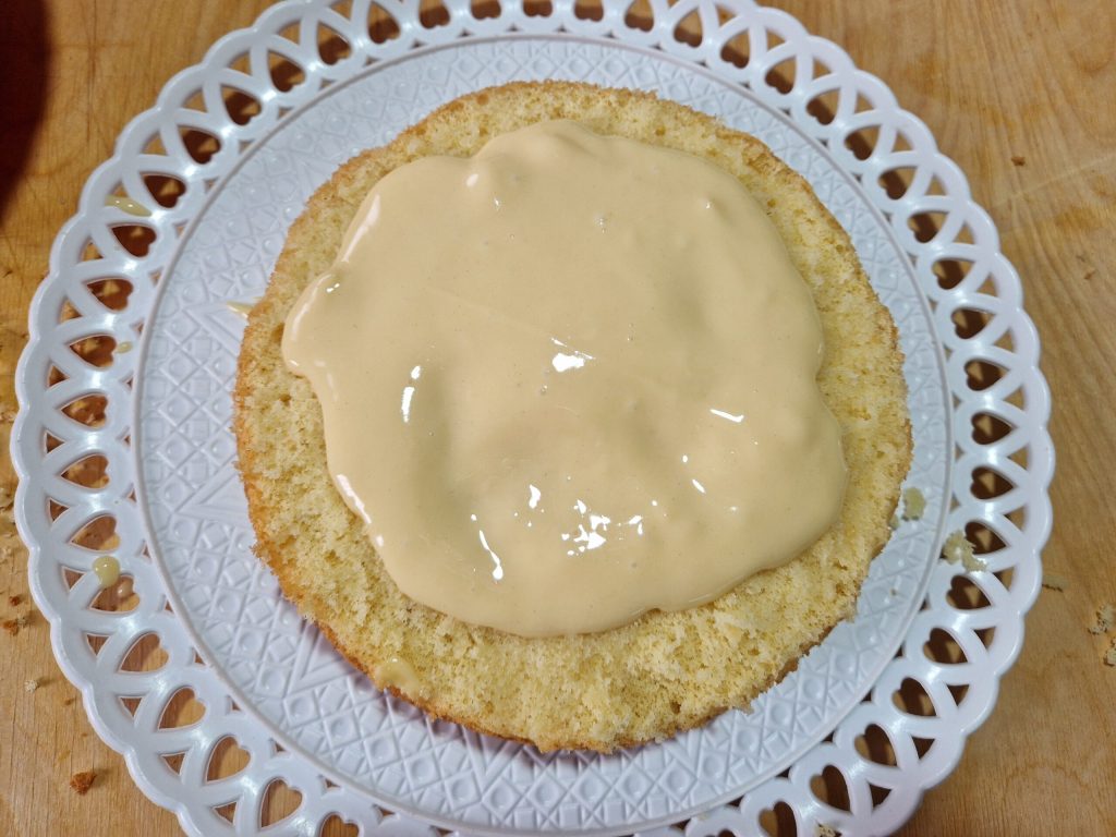 Meu bolo mimosa com creme de limão