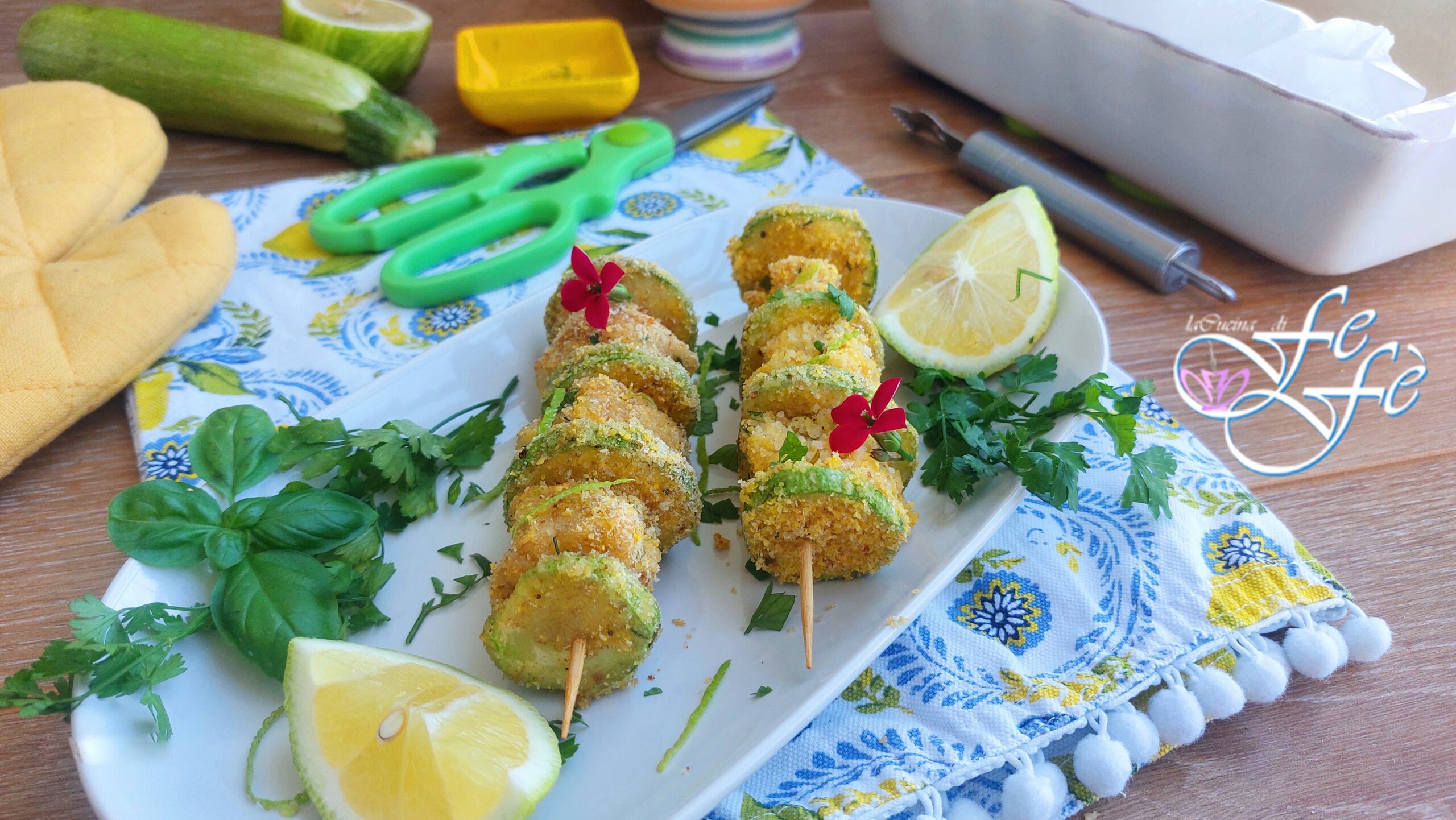 ESPETINHOS DE BACALHAU E ABOBRINHAS AO FORNO