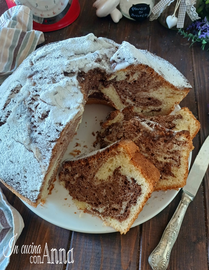 Bolo Mármore Macio de Chocolate