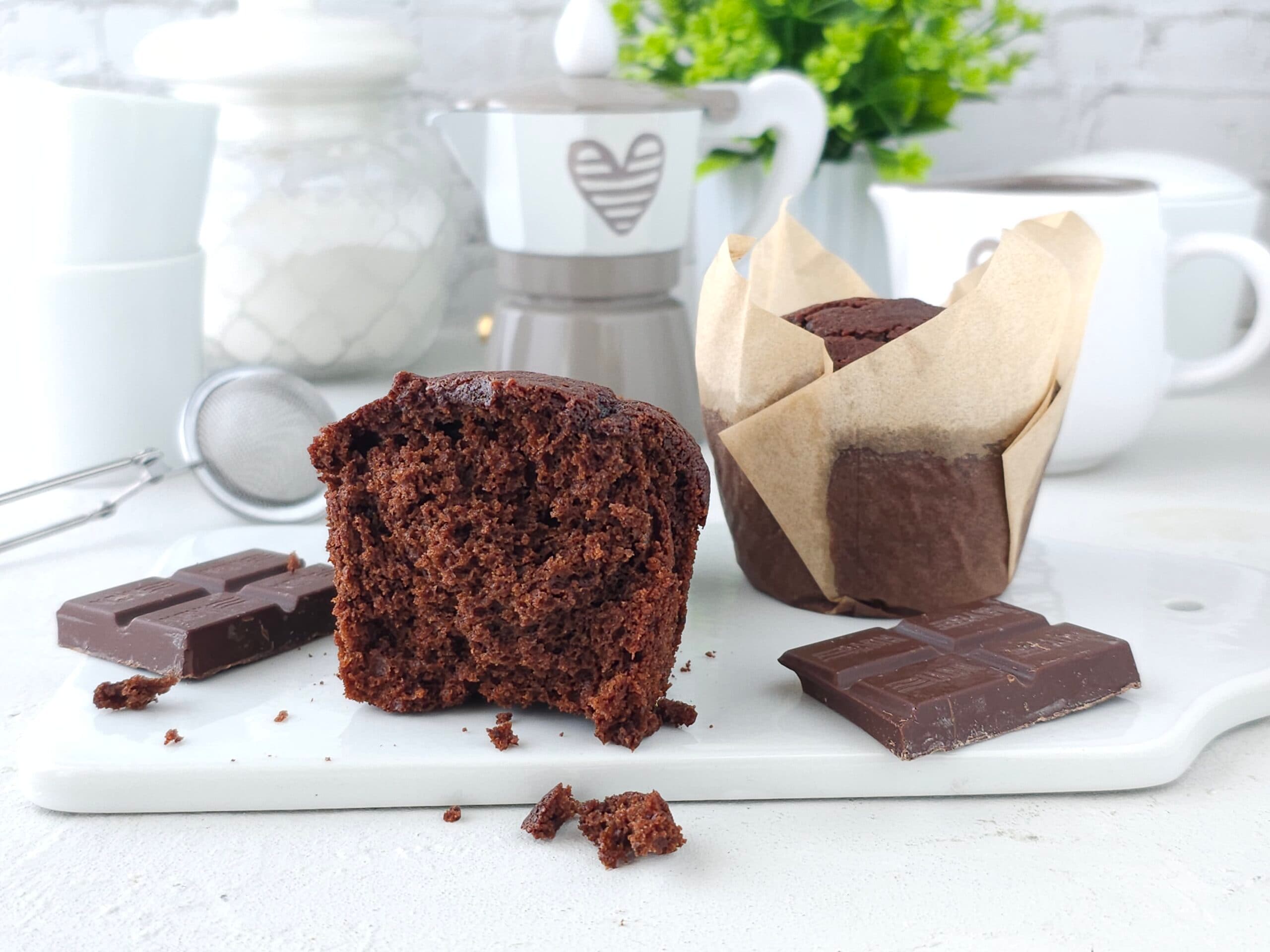 Muffin de chocolate amargo