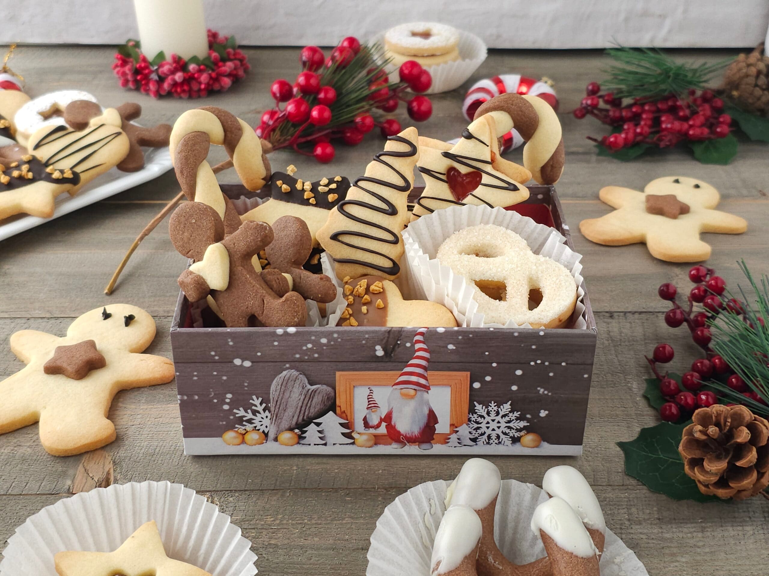 Caixa de biscoitos de Natal